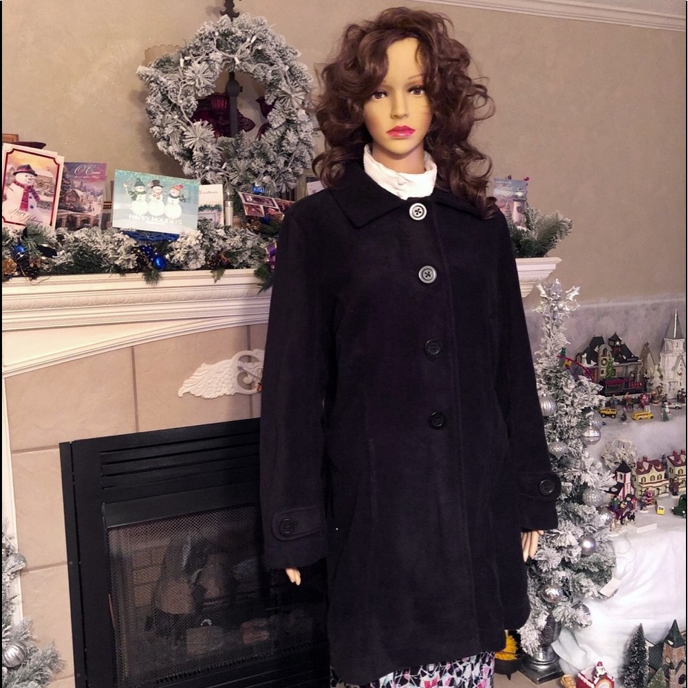Black pea coat